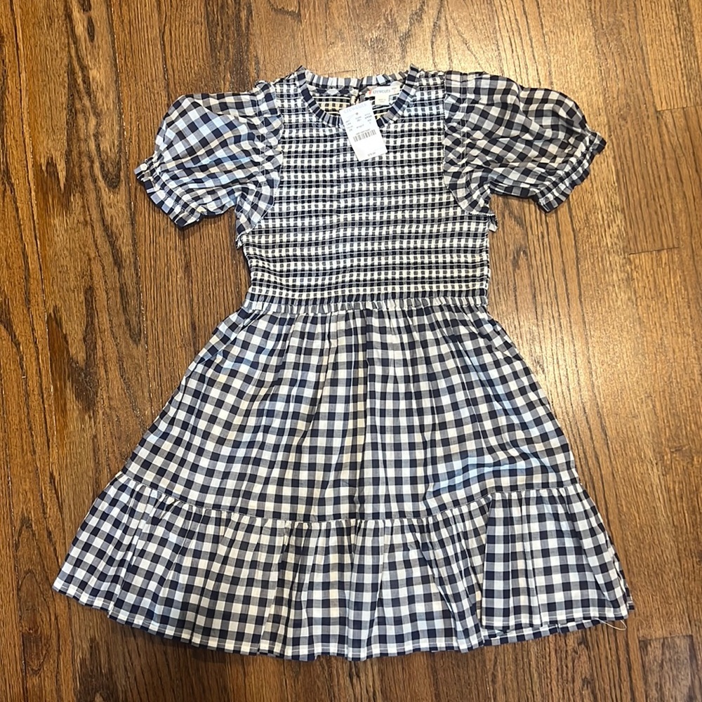Crewcuts Smocked Gingham Dress